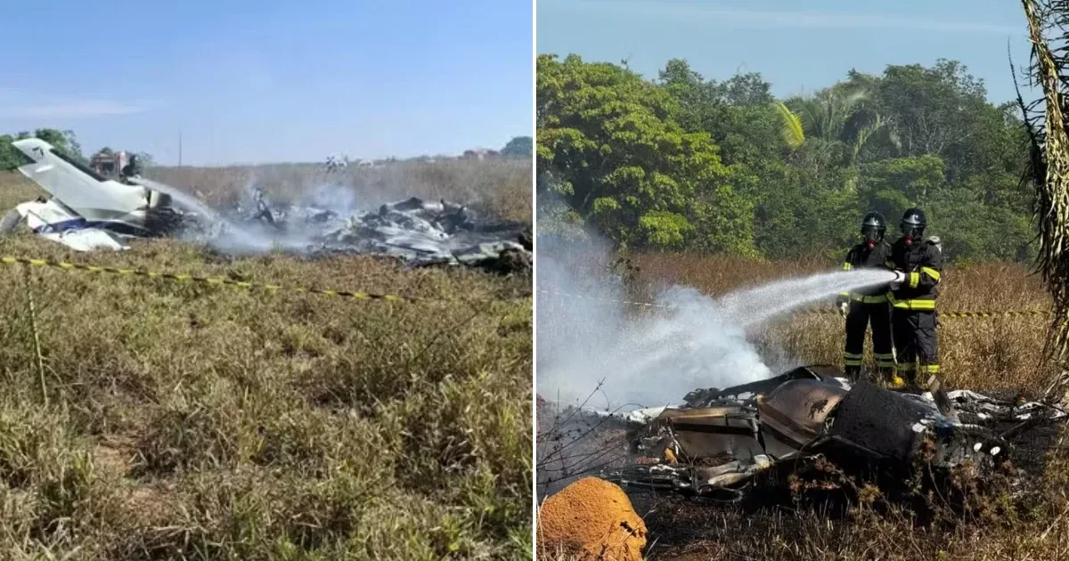 Queda de avião em Mato Grosso deixa três mortos nesta quinta-feira