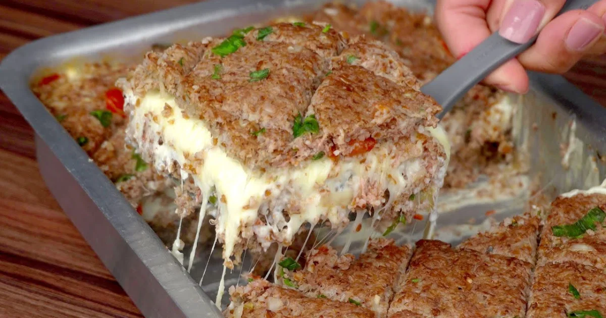 Quibe Assado Recheado com Mussarela e Parmesão: uma receita cremosa, douradinha e cheia de sabor