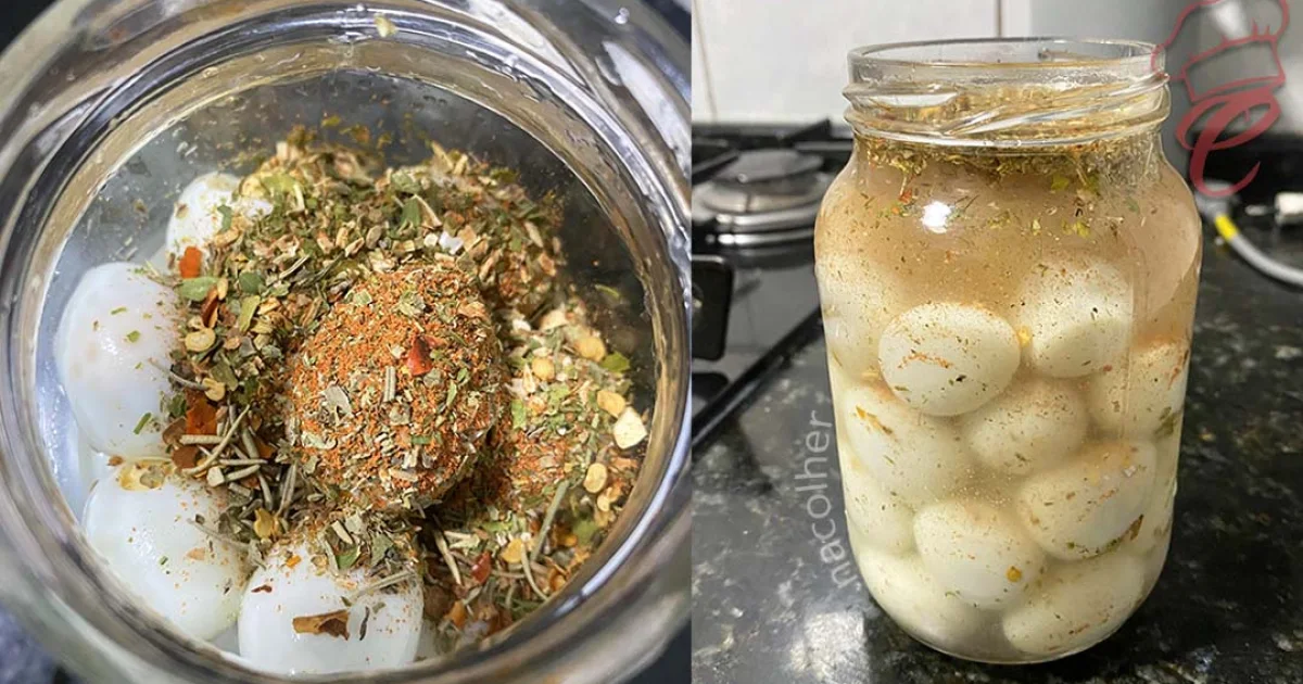 Receita de ovo de codorna em conserva