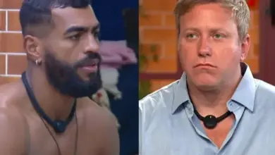 Rikardo se posiciona sobre Sérgio Hondjakoff em A Fazenda 18