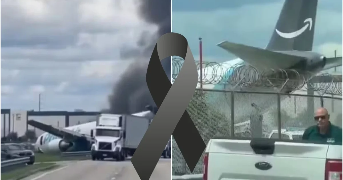 Urgente: Avião ultrapassa limite da pista, atinge estrada e mortes são confirmadas no local