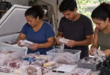 Família manteve freezer ligado por anos e só abriu as caixas do fundo após uma falta de energia