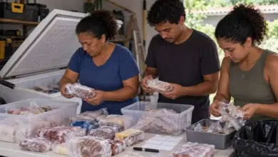 Família manteve freezer ligado por anos e só abriu as caixas do fundo após uma falta de energia