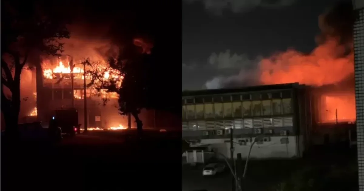 Incêndio atinge UFPE pela terceira vez em uma semana e destrói material acumulado por 20 anos