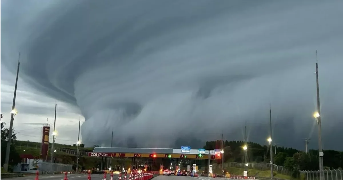 Inmet emite alerta vermelho de tempestade para o Sul do Brasil