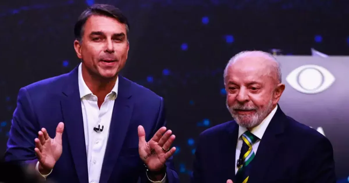 Lula e Flávio Bolsonaro se enfrentam em debate após discussão sobre R$ 134 milhões ligados a Vorcaro