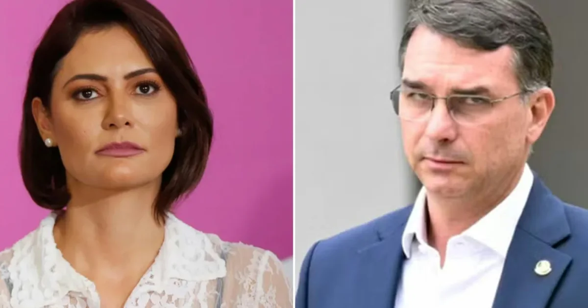 Michelle Bolsonaro fica sem aplaudir Flávio durante reunião