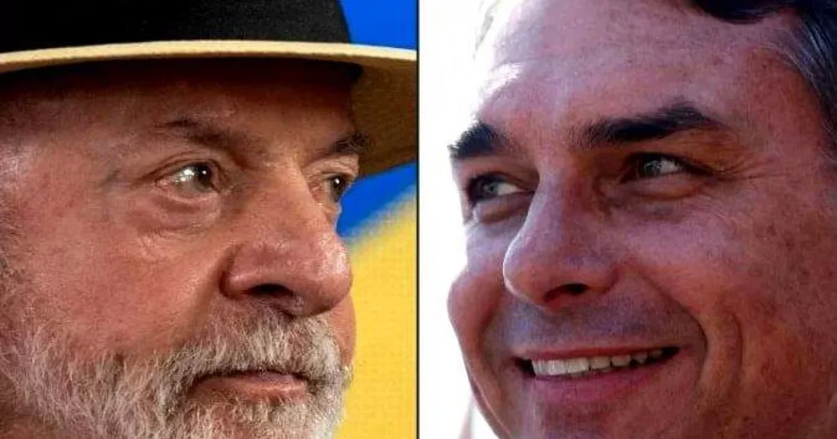 Pesquisa interna do PL aponta Flávio com 55% e Lula com 45% nos votos válidos; campanha comemora resultado