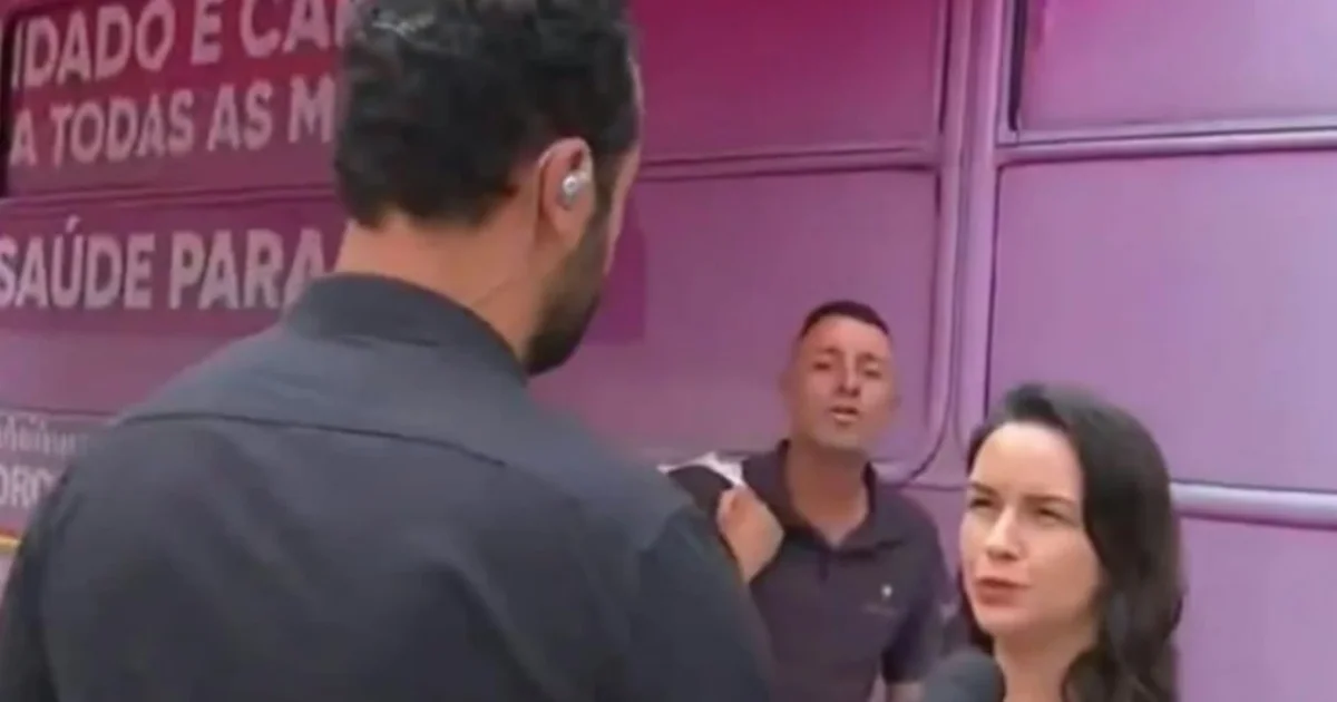 Repórter da Globo é surpreendido durante entrada ao vivo