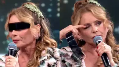Rita Guedes tira os óculos no Dança dos Famosos e revela detalhes de problema de saúde que enfrentou