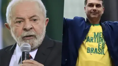 Título: Lula parte para o confronto com Flávio e faz apelo: Defendam o Brasil da família Bolsonaro